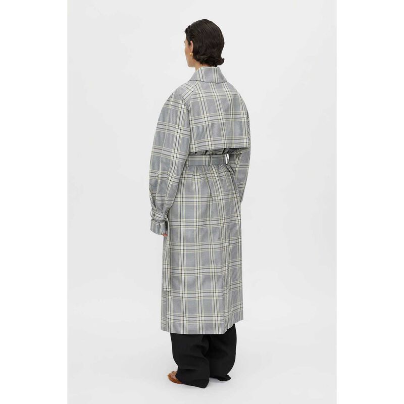 Camilla and Marc Delta Plaid Trench image number 1